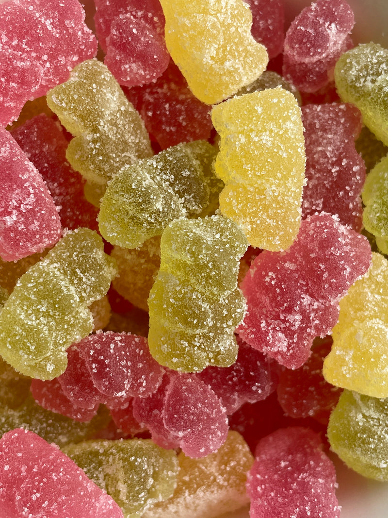 Saure Gummibärchen ohne Zucker