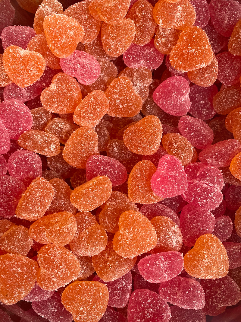 Pfirsich-Herzen ohne Zucker