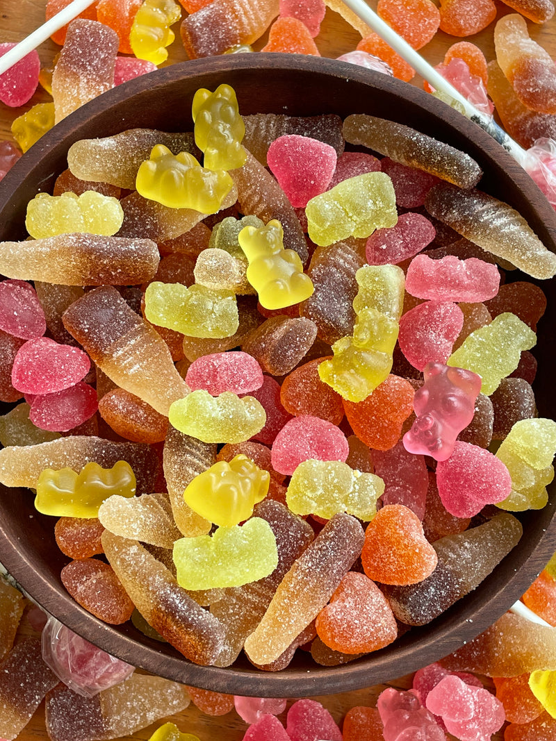 Saure Gummibärchen ohne Zucker